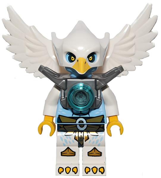 Минифигурка Lego Legends of Chima Ewar - Flat Silver Armor loc047 U